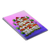 Notebook (Doodle - Handgezeichnet Whimsical) Notizblock (Rechte Seite)