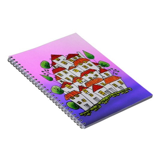 Notebook (Doodle - Handgezeichnet Whimsical) Notizblock (Rechte Seite)