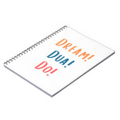 Notebook - Dream Dua Do Notizblock (Linke Seite)