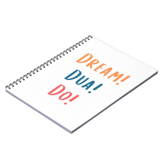 Notebook - Dream Dua Do Notizblock (Linke Seite)