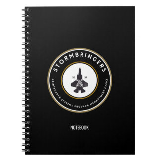 Notebook-dunkeles Logo Notizblock