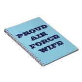 Notebook-Ehefrau der Proud Air Force Notizblock (Rechte Seite)