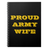 Notebook-Ehefrau der Proud-Armee Notizblock (Vorderseite)