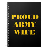 Notebook-Ehefrau der Proud-Armee Notizblock (Vorderseite)