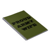 Notebook-Ehefrau der Proud-Armee Notizblock (Rechte Seite)