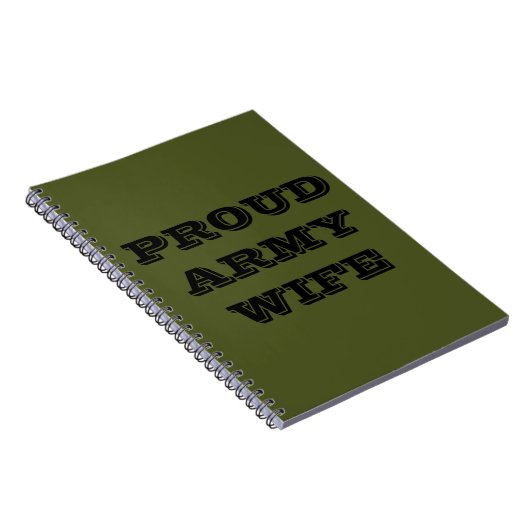 Notebook-Ehefrau der Proud-Armee Notizblock (Rechte Seite)