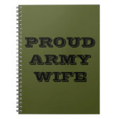 Notebook-Ehefrau der Proud-Armee Notizblock (Vorderseite)