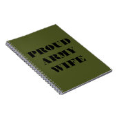 Notebook-Ehefrau der Proud-Armee Notizblock (Rechte Seite)