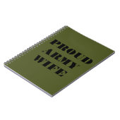 Notebook-Ehefrau der Proud-Armee Notizblock (Linke Seite)