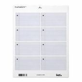 Notebook-Etikette (Vorne)