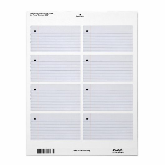 Notebook-Etikette (Vorne)