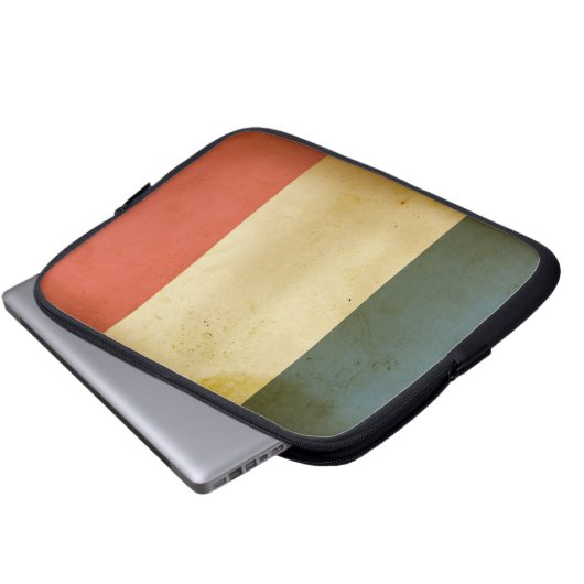 Notebook-Fall mit französischer Flagge Laptopschutzhülle (Vorne Knopf)