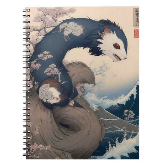 Notebook - Ferret - Japan Notizblock (Vorderseite)