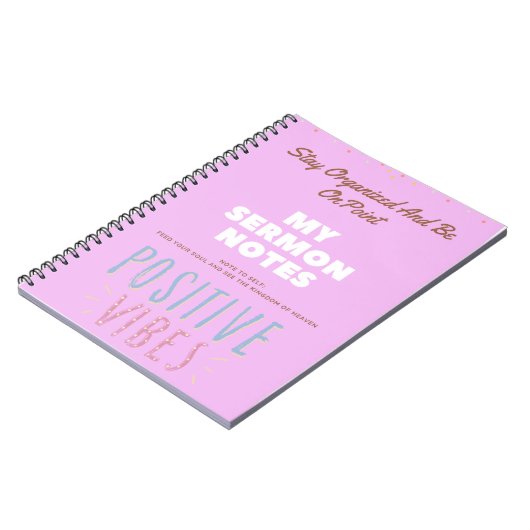 Notebook for Sermon Note Notizblock (Linke Seite)