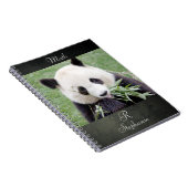 Notebook Foto Riesenpanda , Tiere 0289. Notizblock (Rechte Seite)