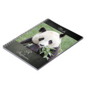 Notebook Foto Riesenpanda , Tiere 0289. Notizblock (Linke Seite)