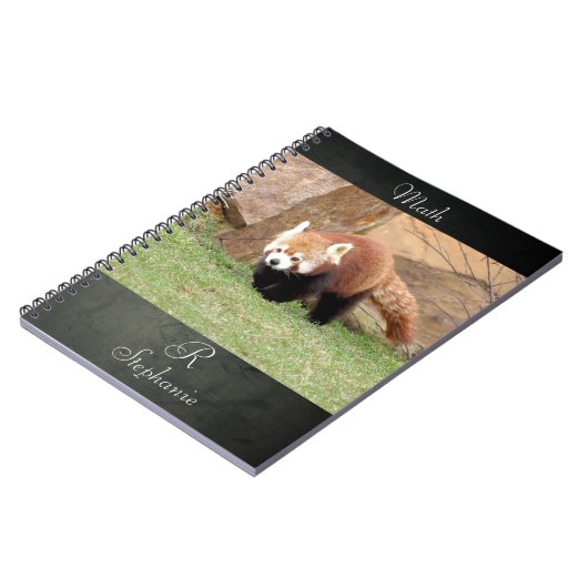 Notebook Foto rot Panda , Tiere 0436. Notizblock (Linke Seite)