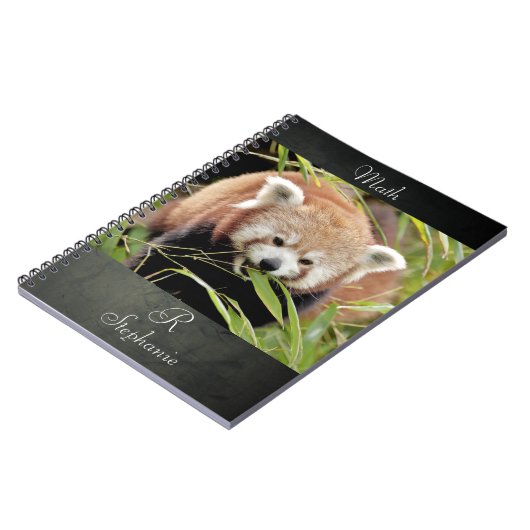 Notebook Foto rot Panda , Tiere 0443. Notizblock (Linke Seite)