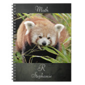 Notebook Foto rot Panda , Tiere 0443. Notizblock (Vorderseite)