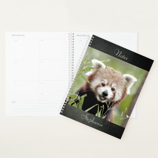 Notebook-Foto Rote Panda , Tiere 01. Notizbuch Planer (Anzeige)