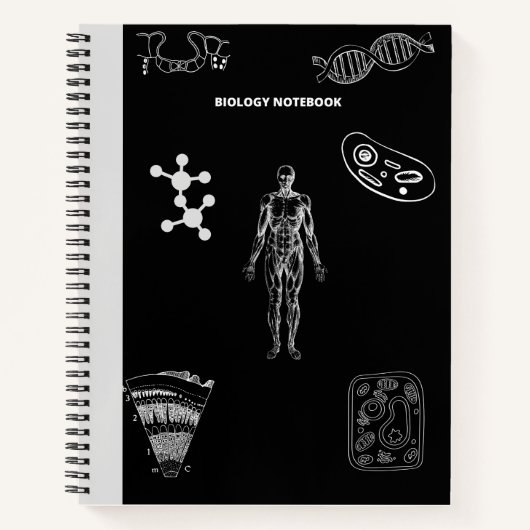 NOTEBOOK FÜR BIOLOGIE UND MENSCHLICHE KÖRPER NOTIZBLOCK (Vorderseite)