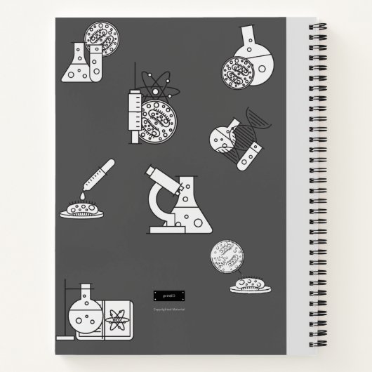 NOTEBOOK FÜR BIOLOGISCHE ESSENTIALS (GRAU) NOTIZBLOCK (Rückseite)