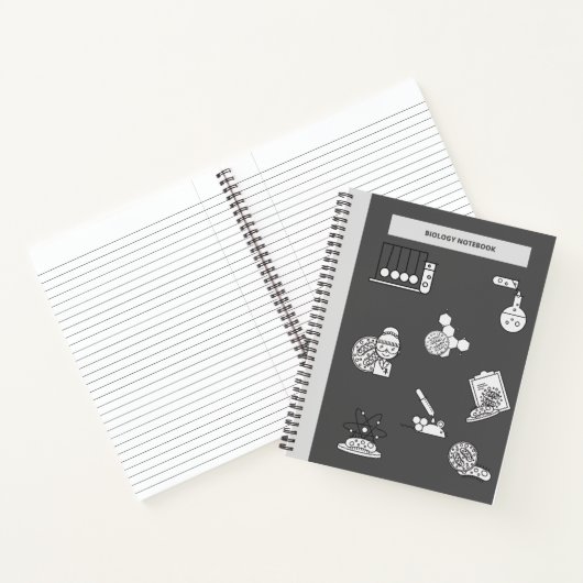 NOTEBOOK FÜR BIOLOGISCHE ESSENTIALS (GRAU) NOTIZBLOCK (Innenseite)