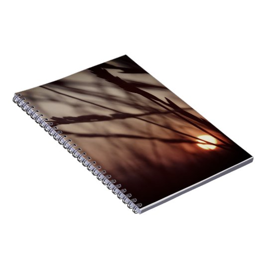 Notebook für das Feld Sunset (80 Seiten B&W) Notizblock (Rechte Seite)