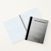 NOTEBOOK FÜR DAS SCHWARZE GRAPH PAPIER NOTIZBLOCK (Innenseite)