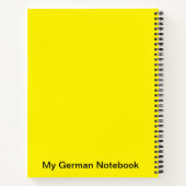 Notebook für die deutsche Klasse Notizblock (Rückseite)