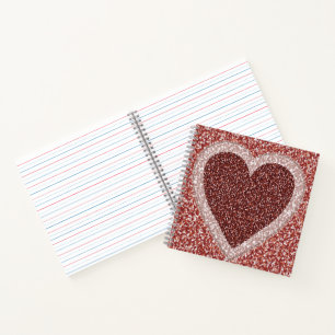 Notebook für Herzdesign Notizblock