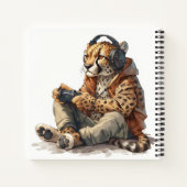 Notebook für Kinder Gamer Cheetah Notizblock (Rückseite)