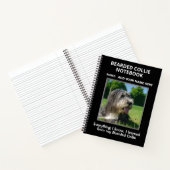 Notebook für Liebhaber von bärtigen Colliesen Notizblock (Innenseite)