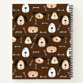 Notebook für Liebhaber von bärtigen Colliesen Notizblock (Rückseite)
