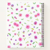 Notebook für Mama Freunde mit Watercolor Florals Notizblock (Rückseite)