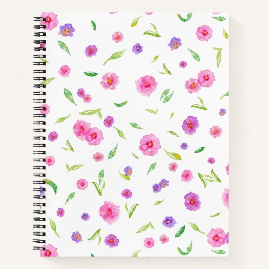 Notebook für Mama Freunde mit Watercolor Florals Notizblock (Vorderseite)