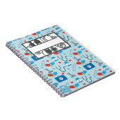 Notebook für medizinische Geräte in blau Notizblock (Rechte Seite)