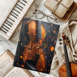 Notebook für Musiklehrer Violinist Student Notizblock