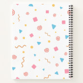 Notebook für niedlich geometrische Muster Notizblock (Rückseite)