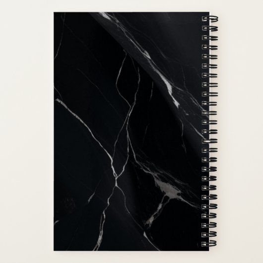 NOTEBOOK FÜR SCHWARZE PASSWORTE NOTIZBLOCK (Rückseite)