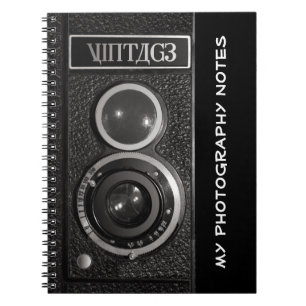 Notebook für Vintage-Kamera-Fotografen Notizblock