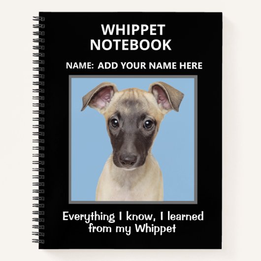 Notebook für Whippets Notizblock (Vorderseite)