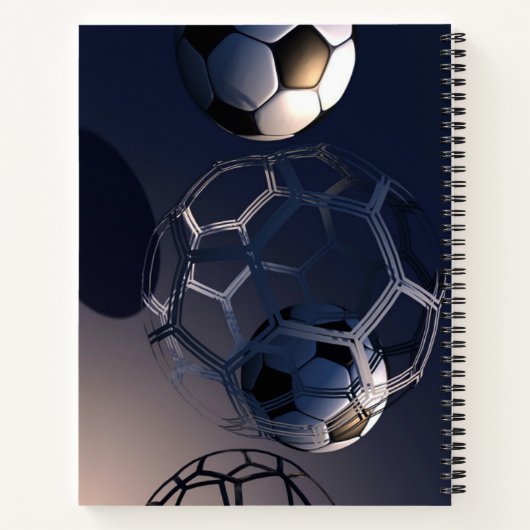 Notebook-Fußball Notizblock (Rückseite)