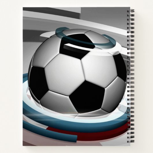 Notebook-Fußball Notizblock (Rückseite)