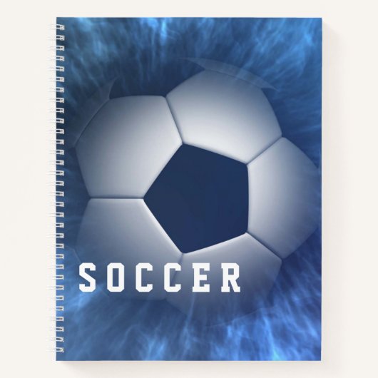 Notebook-Fußball Notizblock (Vorderseite)