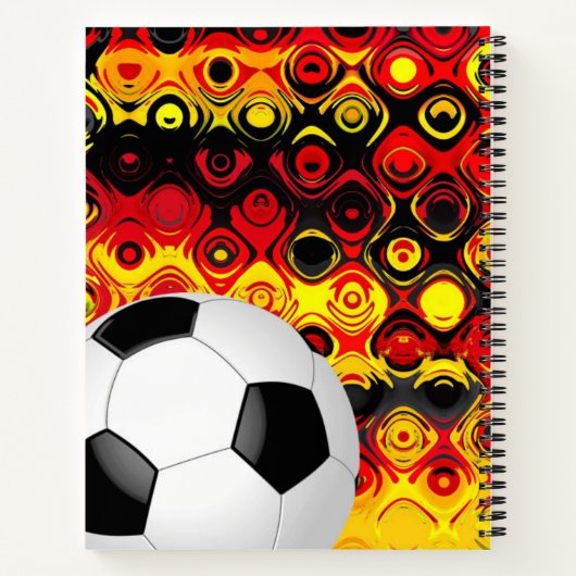 Notebook-Fußball Notizblock (Rückseite)