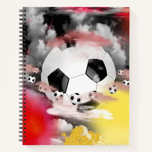 Notebook-Fußball Notizblock (Vorderseite)