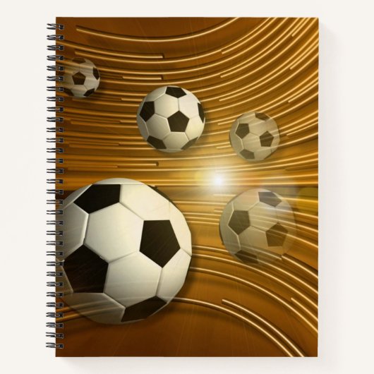 Notebook-Fußball Notizblock (Vorderseite)