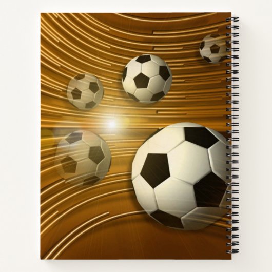 Notebook-Fußball Notizblock (Rückseite)