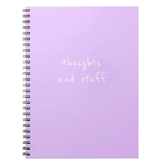 Notebook - Gedanken und Sachen Notizblock (Vorderseite)